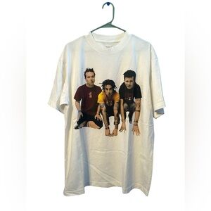 Blink-182 Mark Tom and Travis Show Reprint Graphic T-Shirt Size Large Oversized